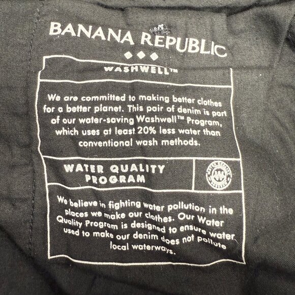 BANANA REPUBLIC Women's EUC‎ Luxe Mid-Rise Straight Pleated Jeans | Size 31/12 P - Picture 12 of 13